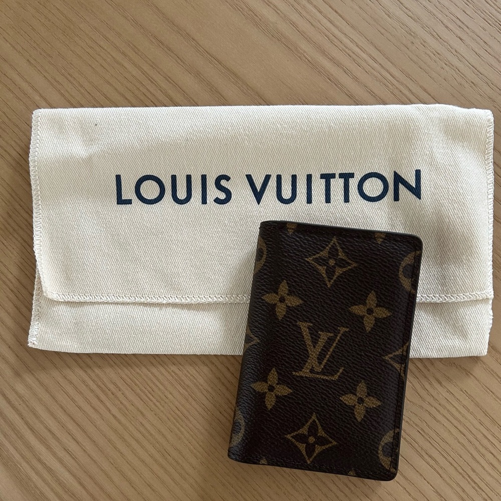 Louis Vuitton Brown Leather Card Holder